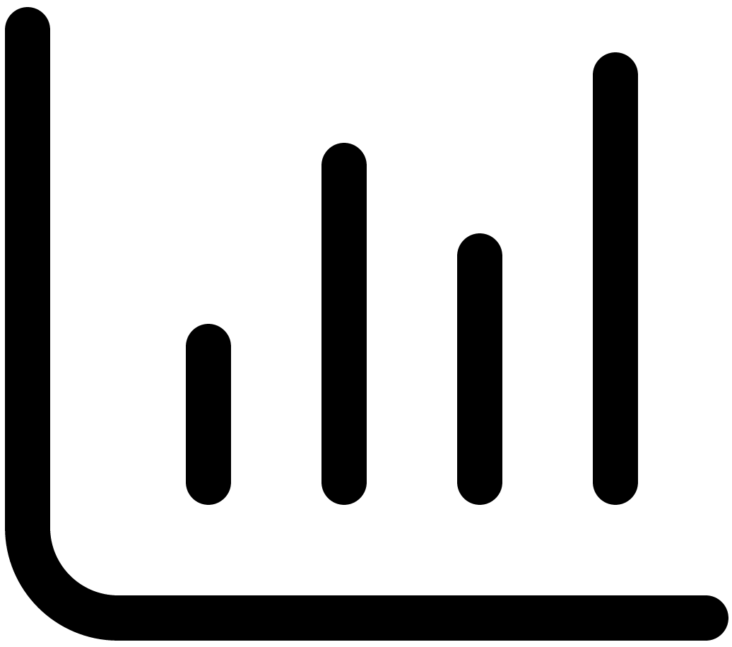 Decorative solid black rectangle, which is usually an icon for reports or charts.